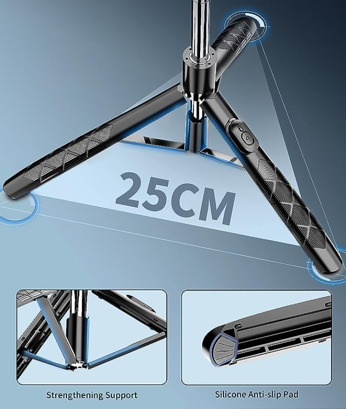 Adjustable QR Code Flag Holder with Tripod Base