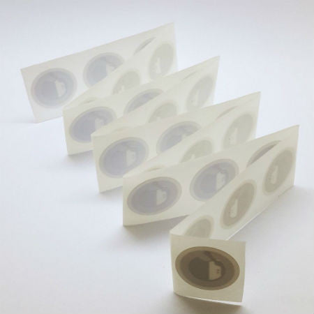 25 Sample Stickers: Custom-Printed NFC Tappable Stickers (25mm Circle)