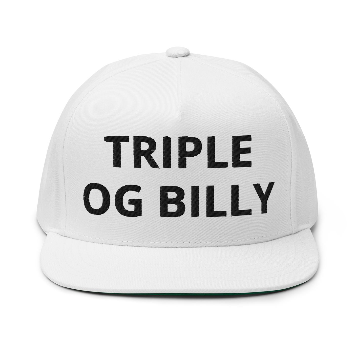Flat Bill Cap, White | Gil Gann