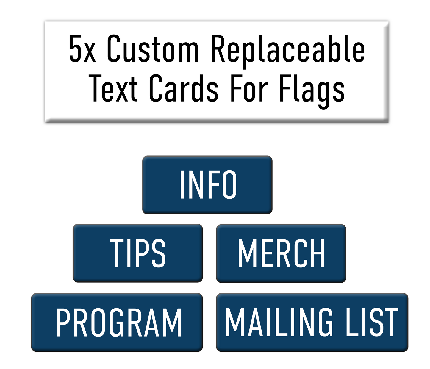 Custom QR Code | MEGA-PACK: Flags, Tripod, Tappable Business Cards, Replaceable Extra Text Cards, Magnets