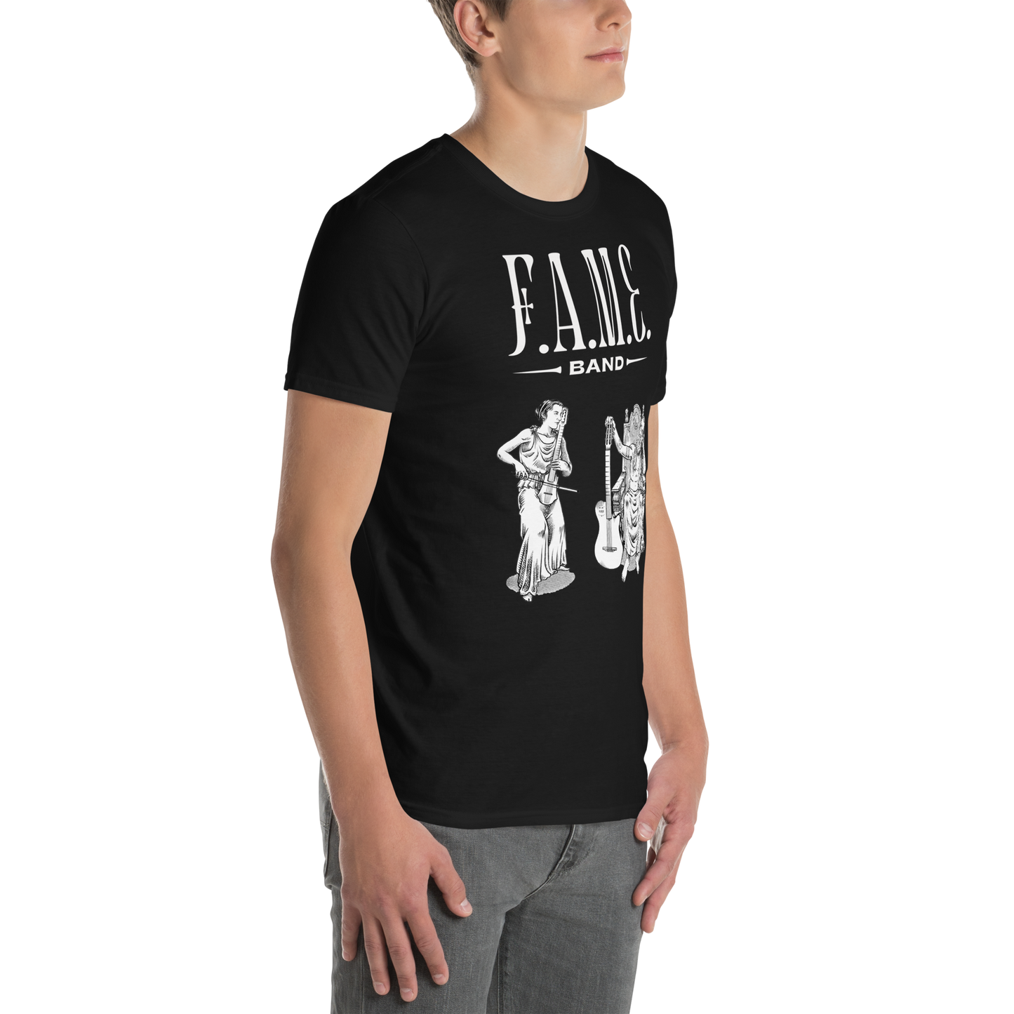 Short-Sleeve Unisex T-Shirt | F.A.M.E. band | R&F, Black