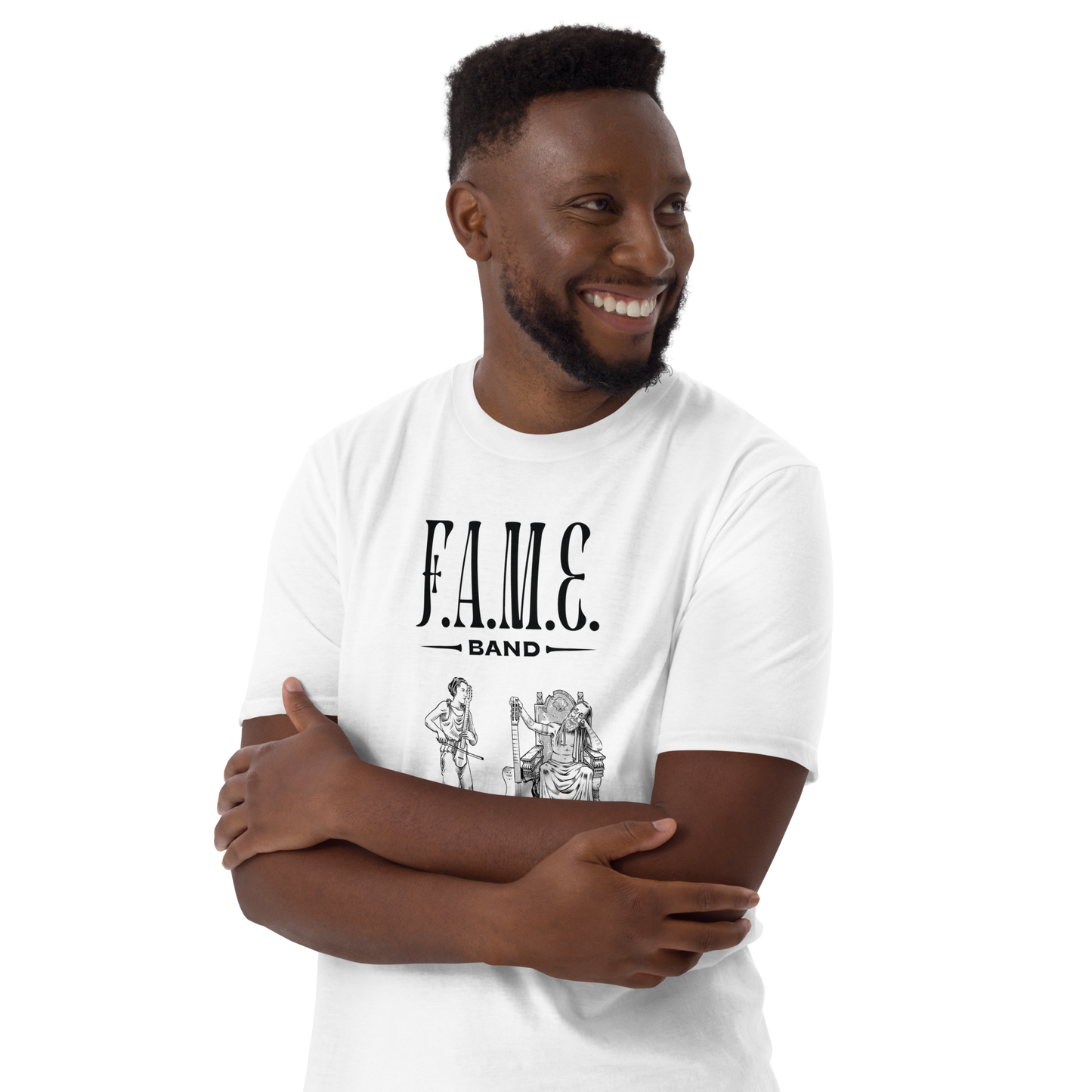 Short-Sleeve Unisex T-Shirt | F.A.M.E. band | R&F, White