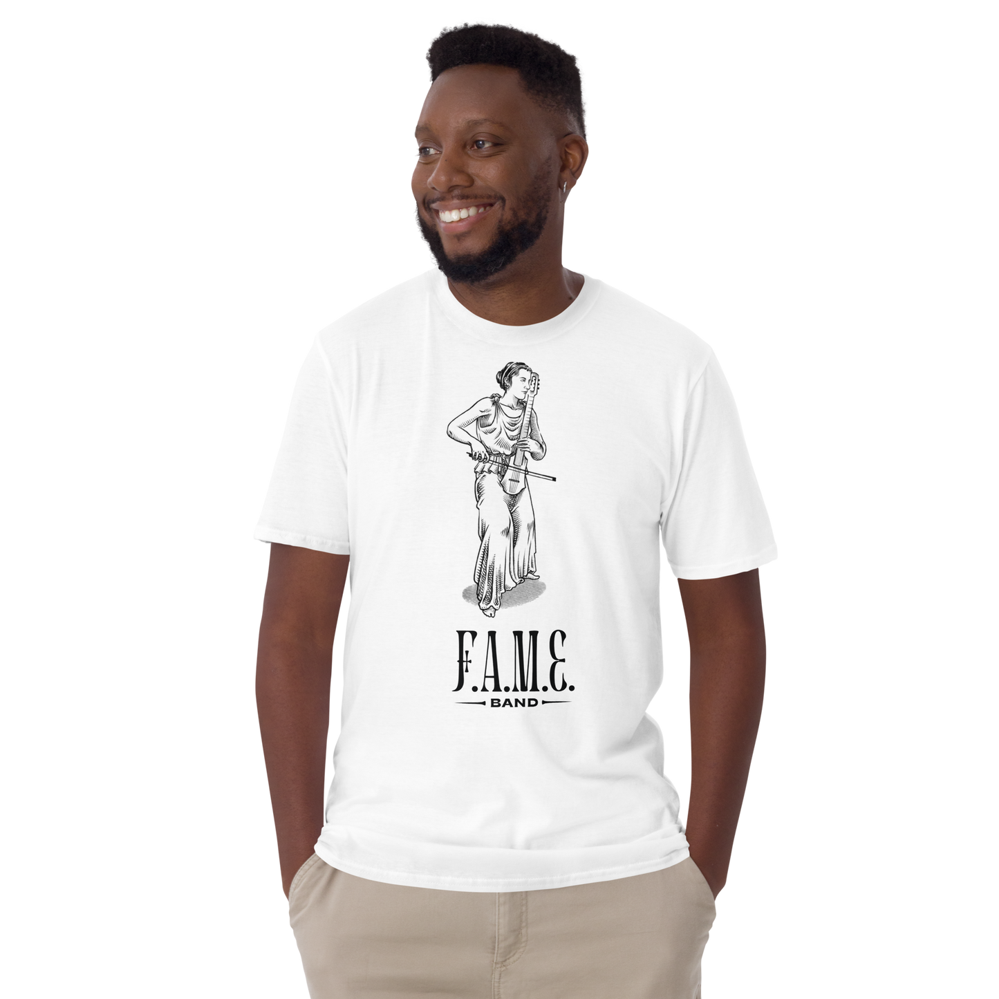 Short-Sleeve Unisex T-Shirt | F.A.M.E. band | R, White
