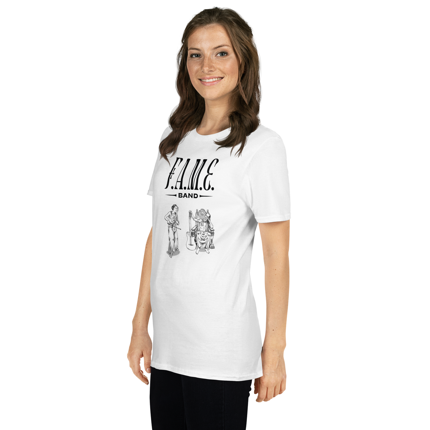 Short-Sleeve Unisex T-Shirt | F.A.M.E. band | R&F, White