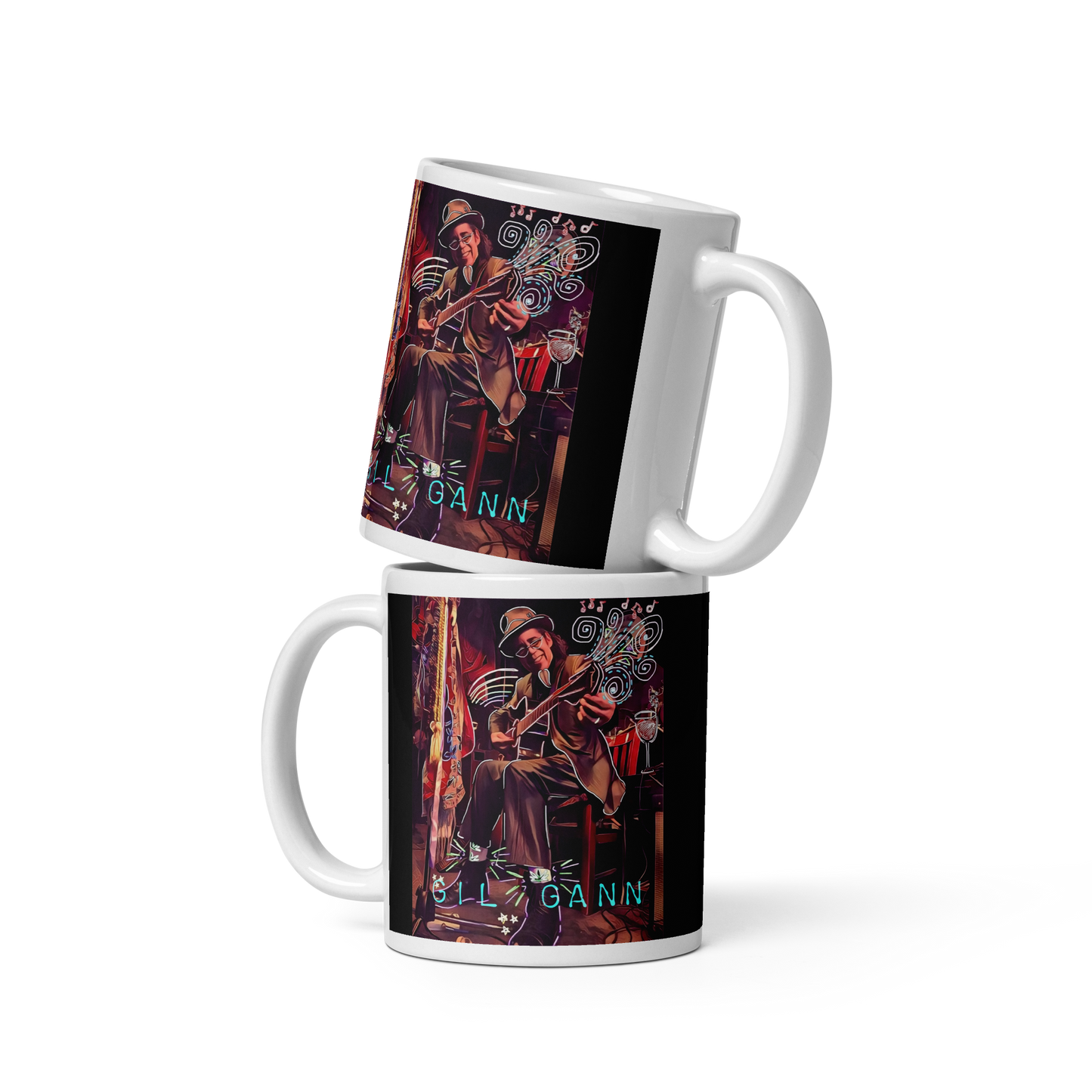 White glossy mug | Gil Gann