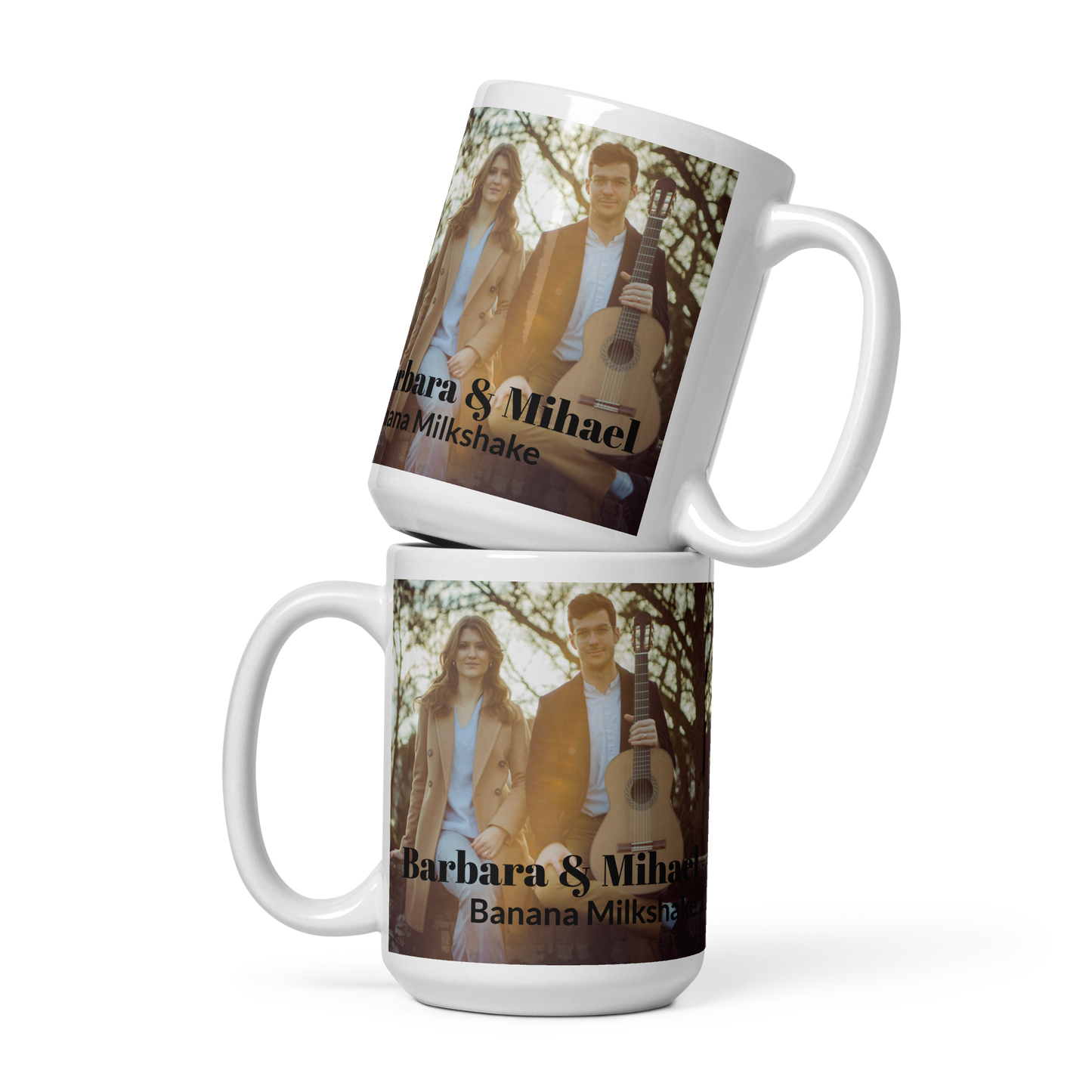 White glossy mug | Banana Milkshake