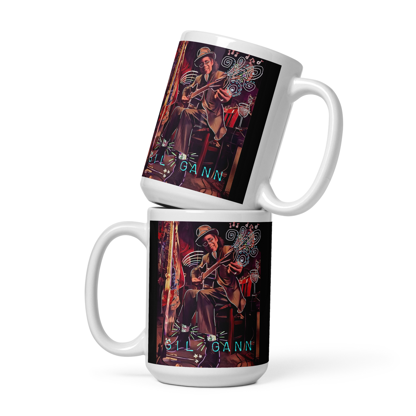 White glossy mug | Gil Gann