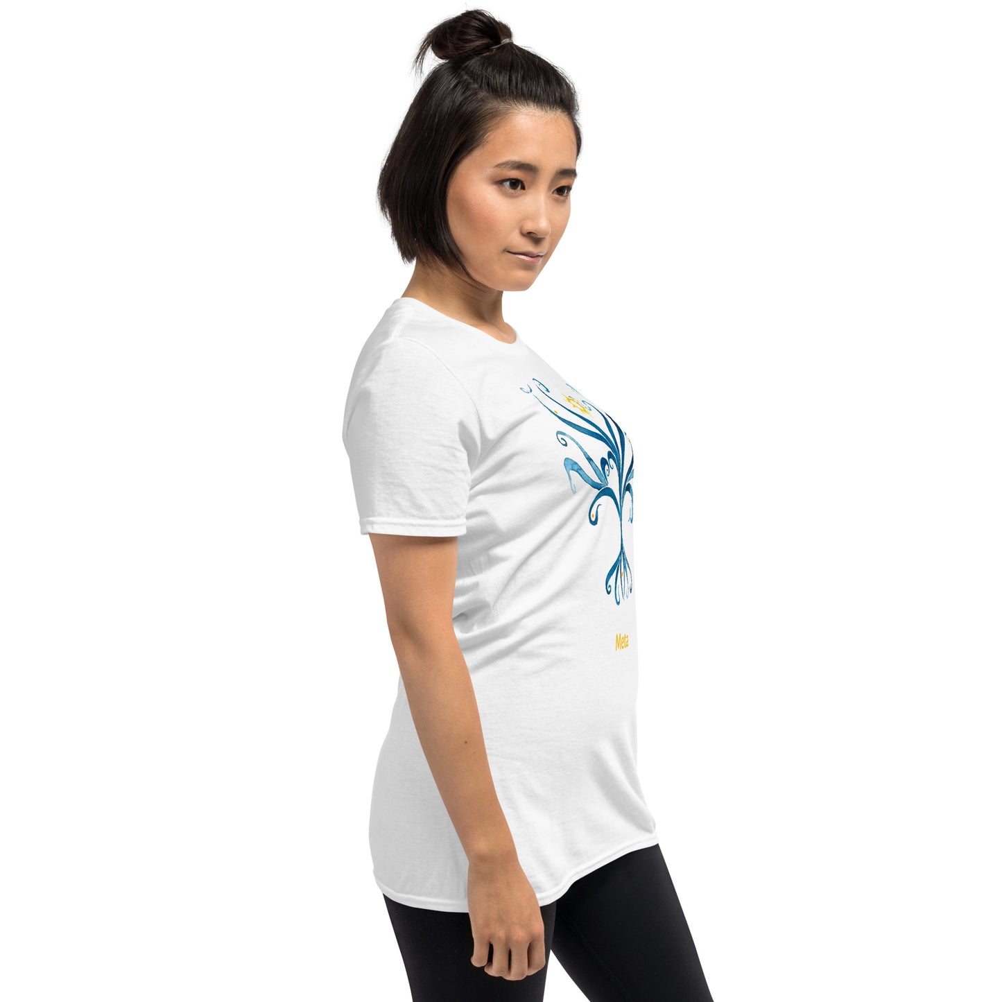 Meta - Camiseta unissex com mangas curtas