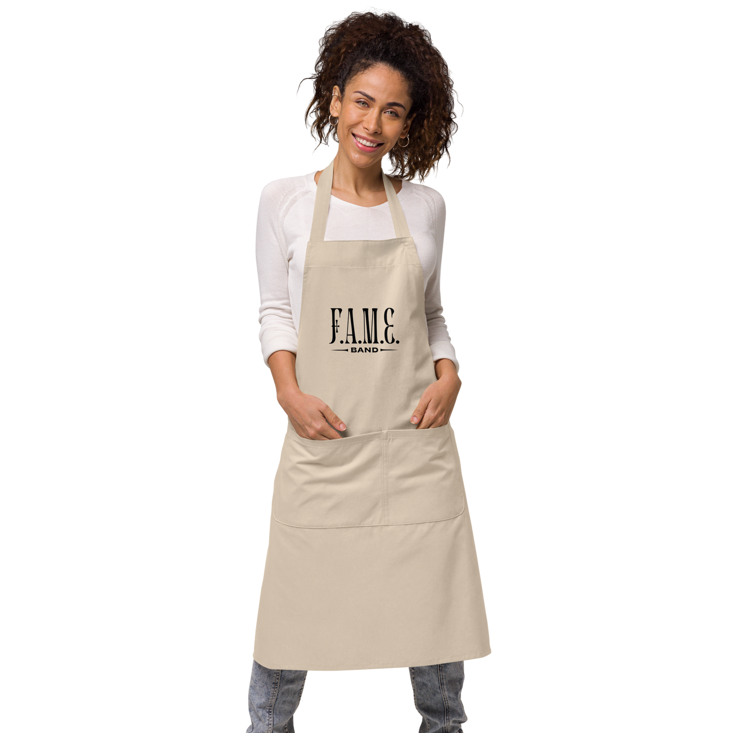 Organic cotton apron | F.A.M.E. band | Rope