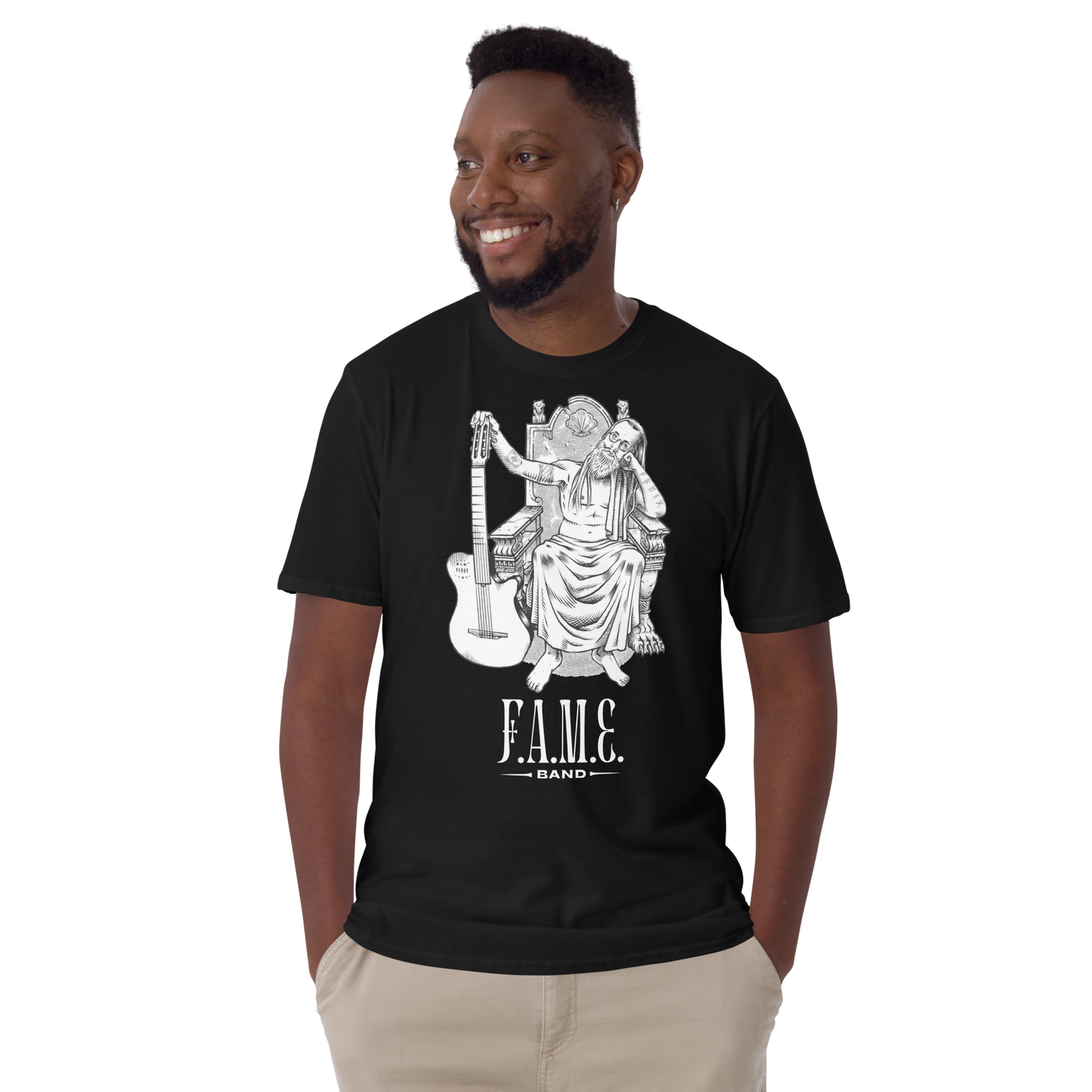 Short-Sleeve Unisex T-Shirt | F.A.M.E band | F, Black