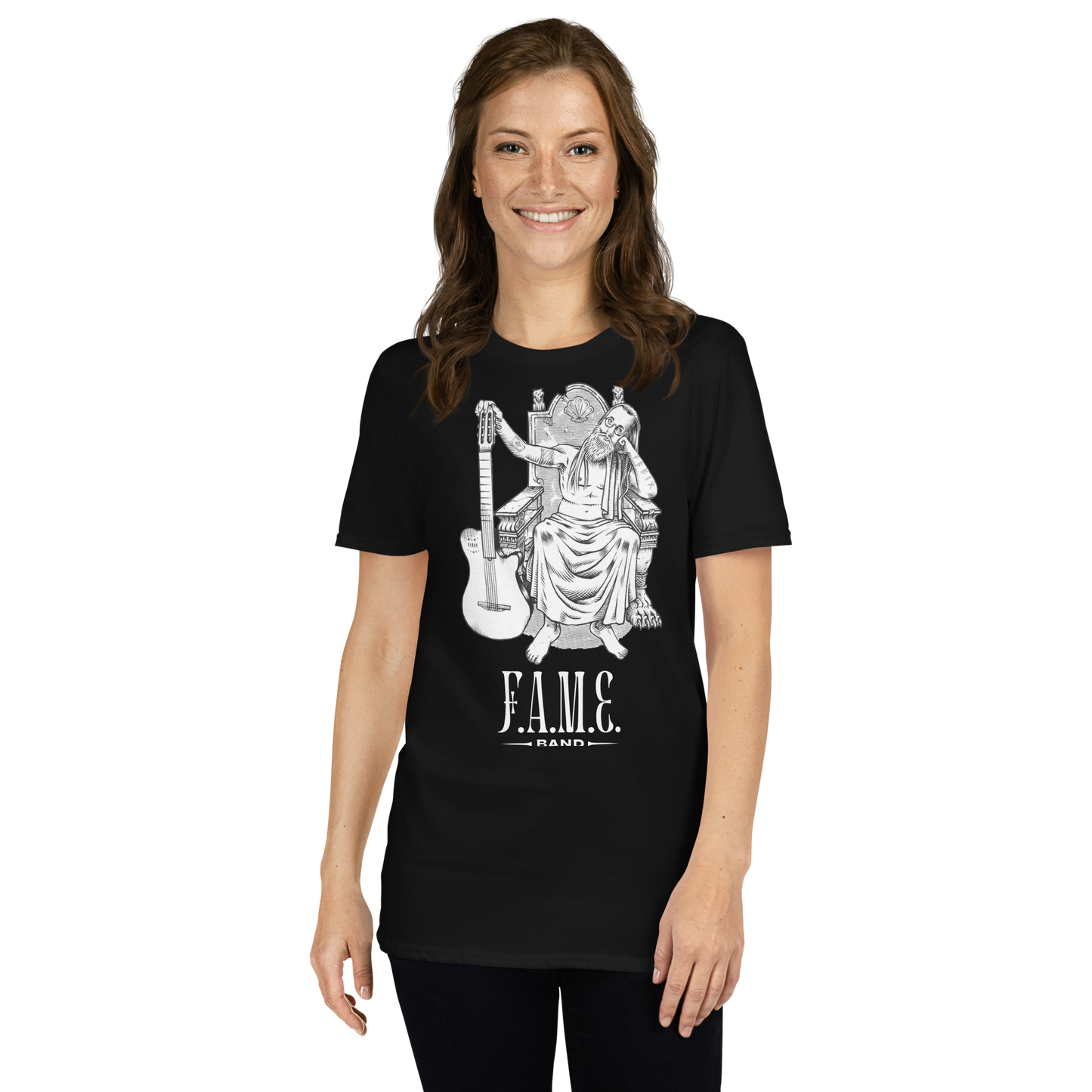 Short-Sleeve Unisex T-Shirt | F.A.M.E band | F, Black