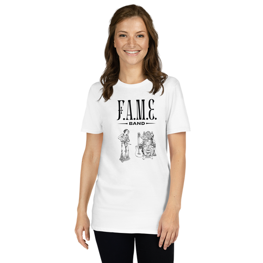 Short-Sleeve Unisex T-Shirt | F.A.M.E. band | R&F, White