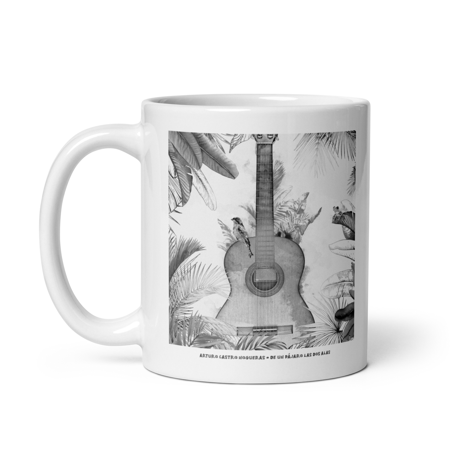 White glossy mug, B&W | Arturo Castro Nogueras