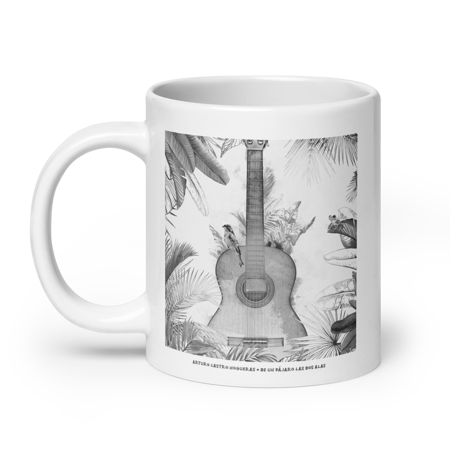 White glossy mug, B&W | Arturo Castro Nogueras